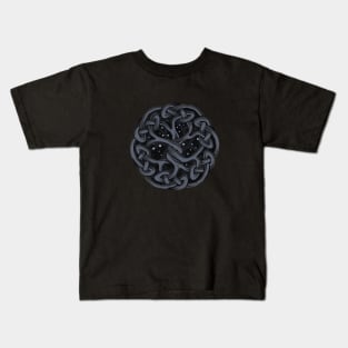 Black celtic tree Kids T-Shirt